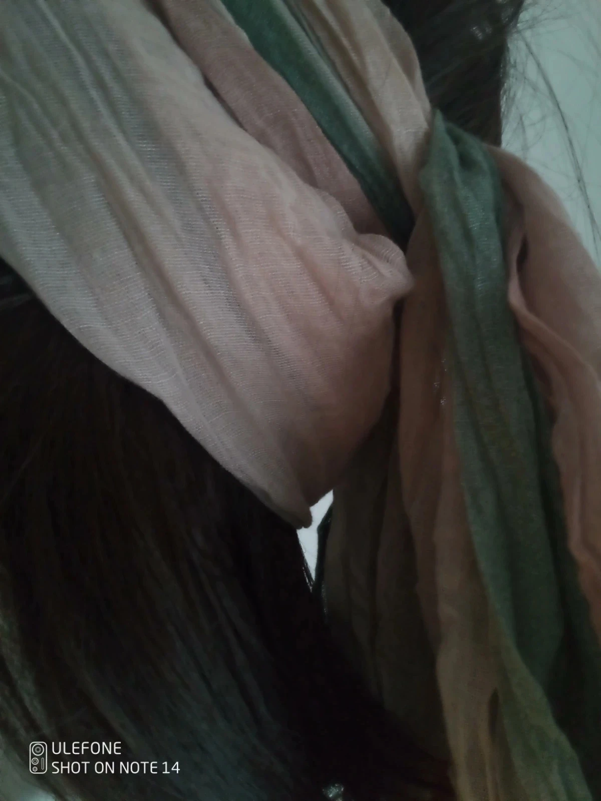 Foulard tye and Dye rosa e verde – photo 7